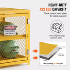 Armoire de rangement horizontale pour cylindres VEVOR, capacité de 4 cylindres de 15 kg, cage de rangement pour propane de 78,8 x 76,3 x 89 cm, armoire pour bouteilles de gaz