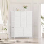 Commode à 15 tiroirs, commode de rangement en tissu, armoire de rangement peu encombrante pour chambre, couloir, salon