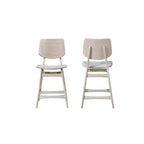 New Classic Furniture,Oscar Wood Counter Dining Chairs in White Ash (Set of 2)
