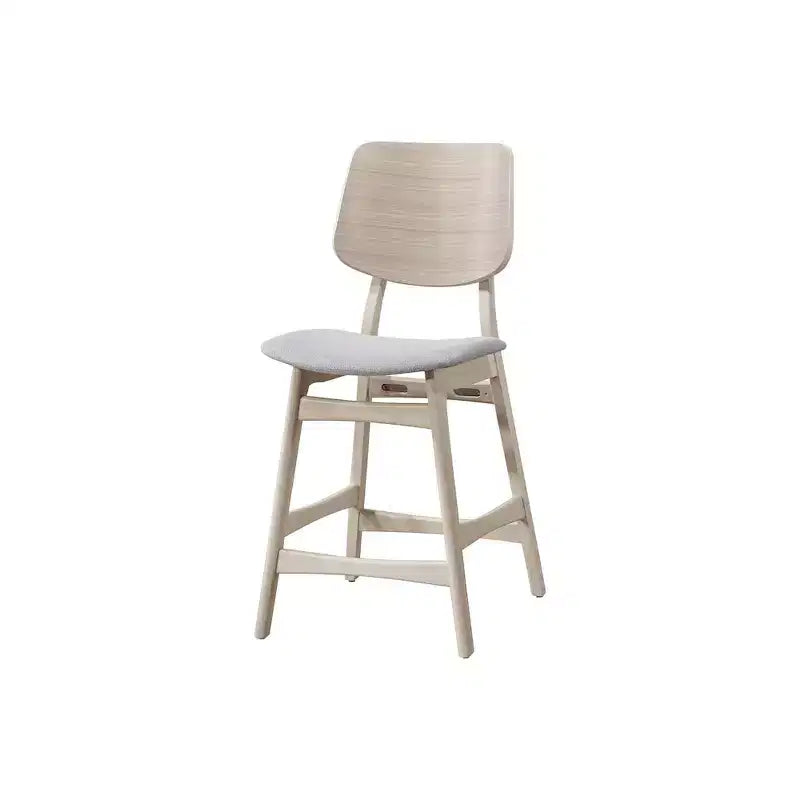 New Classic Furniture, chaises de comptoir de salle à manger Oscar Wood en frêne blanc (lot de 2)