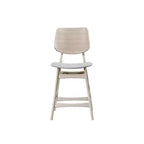 New Classic Furniture, chaises de comptoir de salle à manger Oscar Wood en frêne blanc (lot de 2)