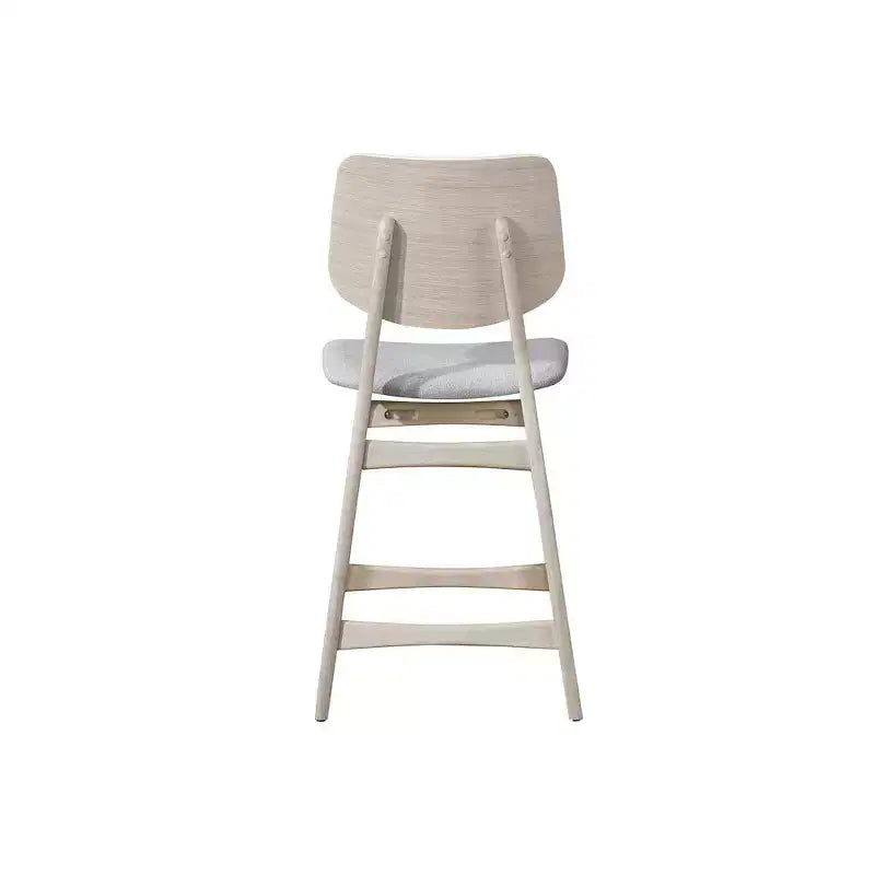 New Classic Furniture, chaises de comptoir de salle à manger Oscar Wood en frêne blanc (lot de 2)
