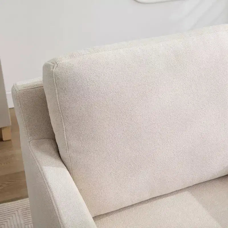 Fauteuil pivotant Okak 360° avec coussin de dossier amovible 29,92, fauteuil rembourré confortable pour salon, bureau, salle de repos