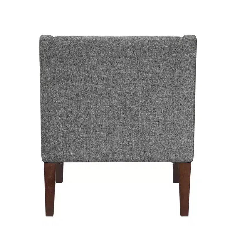 Fauteuil Okak - Chaise de salon contemporaine avec coussin en tissu capitonné - Fauteuil confortable pour salon de lecture et chambre à coucher