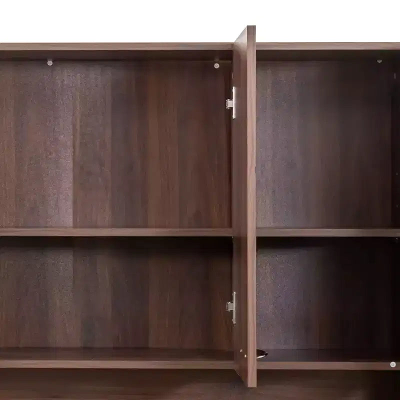 CLIHOME Armoire haute 6 portes 180 cm, buffet de cuisine