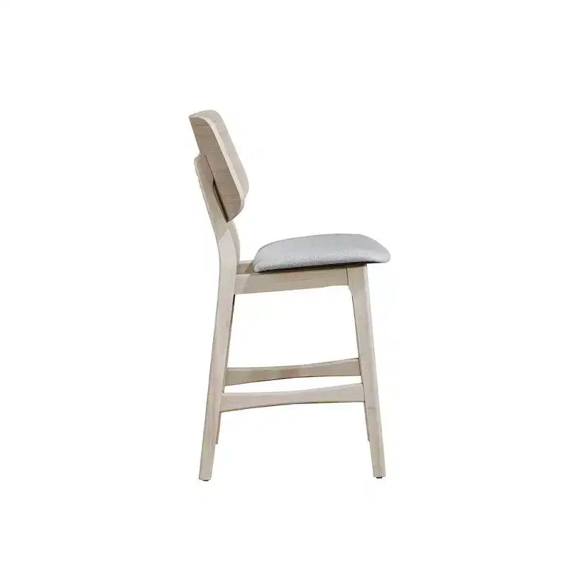 New Classic Furniture, Ensemble de salle à manger Oscar 5 pièces en frêne blanc avec hauteur de comptoir