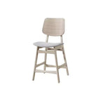 New Classic Furniture, Ensemble de salle à manger Oscar 5 pièces en frêne blanc avec hauteur de comptoir