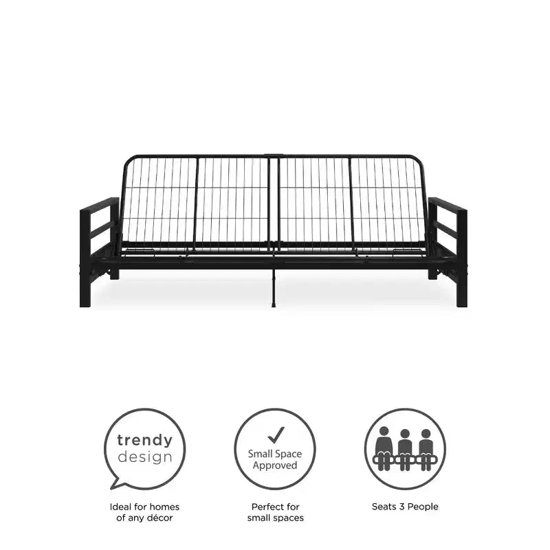 Cadre de futon en métal DHP Miles