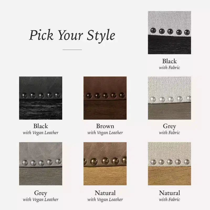 Maven Lane Sophia Tabouret de comptoir sans dossier en similicuir 26 po