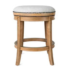 Tabouret de comptoir pivotant sans dossier Maven Lane Alexander avec revêtement en tissu, 27 po