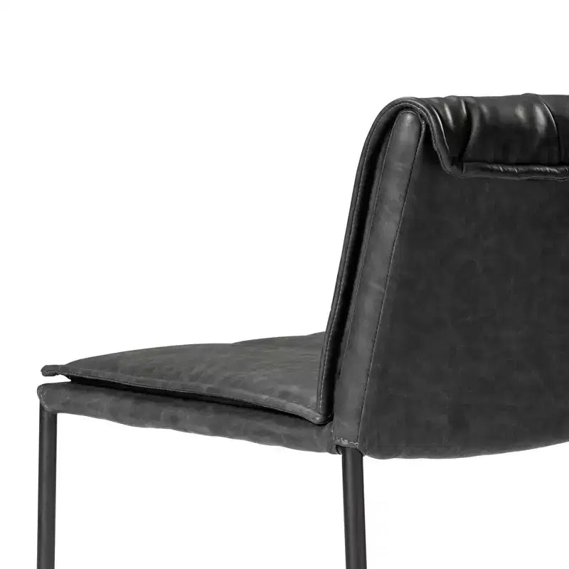 Tabouret de bar en métal Maven Lane Gerard avec siège en similicuir 29 po