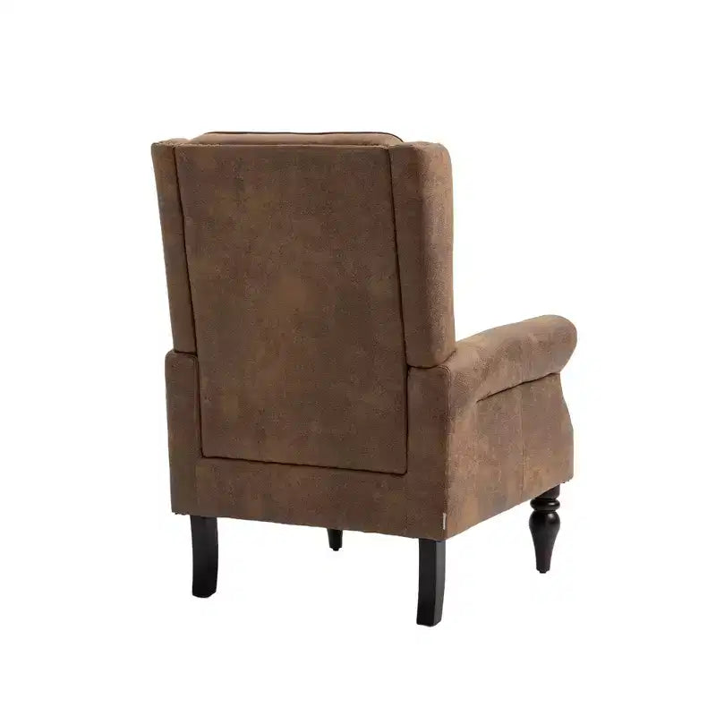 Fauteuils d'appoint Okak pour chambre à coucher, fauteuil moderne à cadre en bois, fauteuil de salon avec pieds en bois robustes pour salon