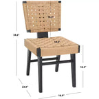 Chaise de salle à manger tressée Susanne (lot de 2) - SFV4121 - Safavieh Couture