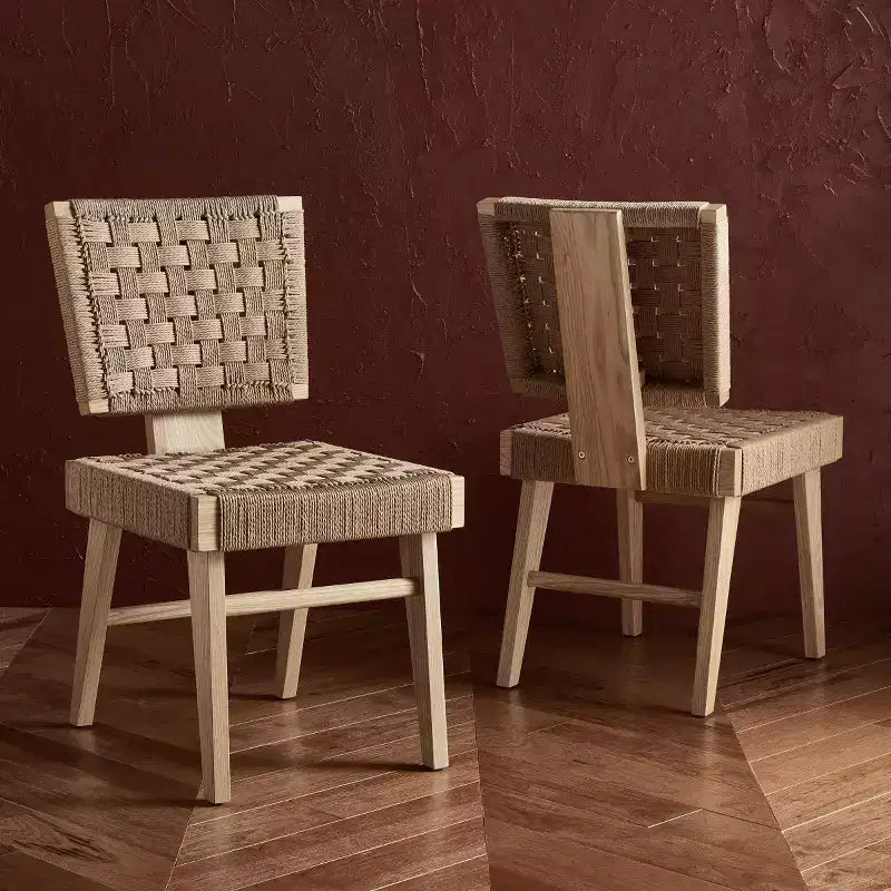 Chaise de salle à manger tressée Susanne (lot de 2) - SFV4121 - Safavieh Couture