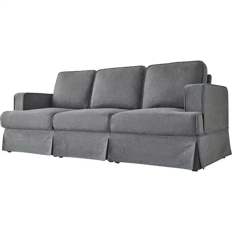 AMERLIFE Modern Slipcovered Sofa- Comfy Couch for Living Room