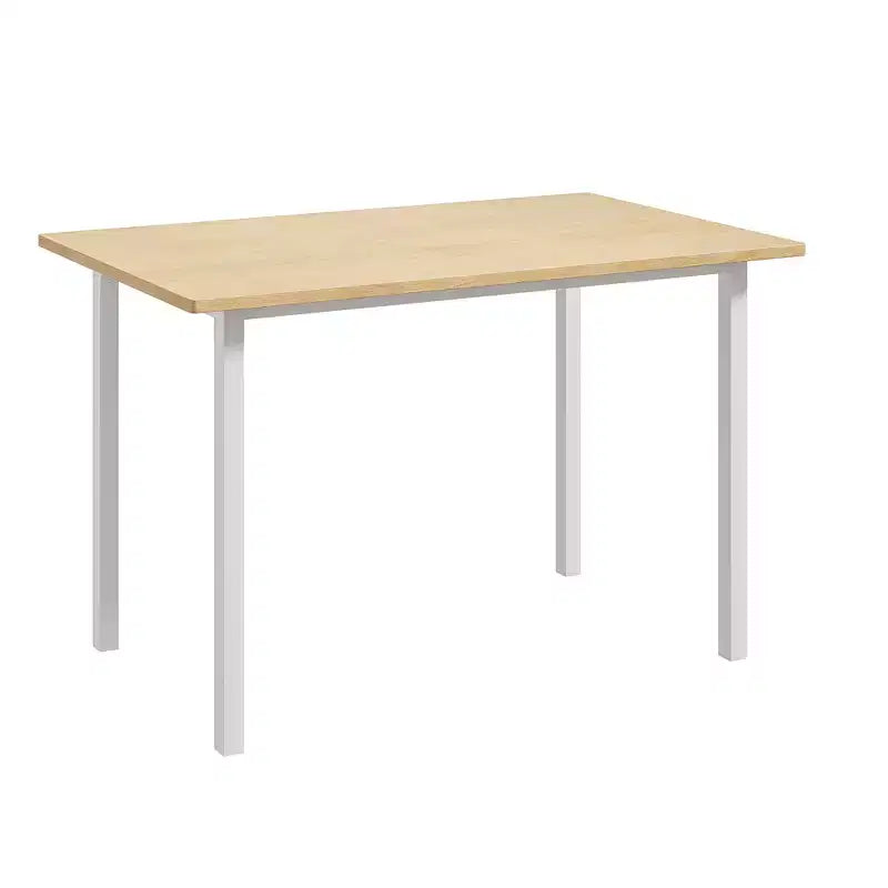 Ensemble Table et Chaises de Cuisine VECELO pour 4, Ensemble Salle à Manger avec Chaises/Tabourets en PU, Cadre Robuste pour Petits Espaces, Marron/Noir