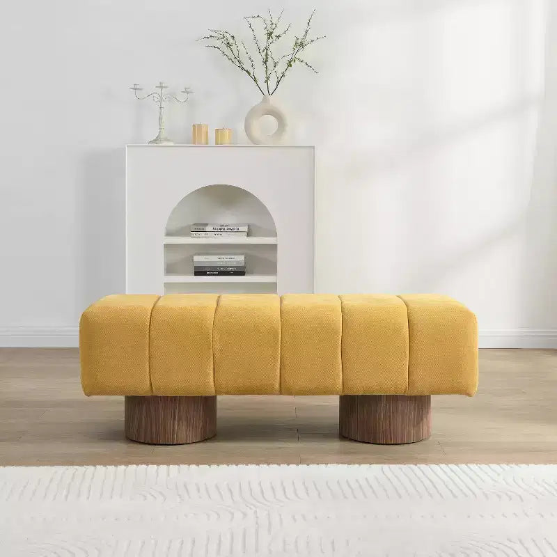 Banc de salle à manger multifonctionnel contemporain Christopher Knight Home Gale 50 en chenille
