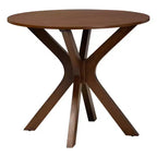 Ensemble de salle à manger 5 pièces Baxton Studio Sadie moderne en bois gris et noyer marron