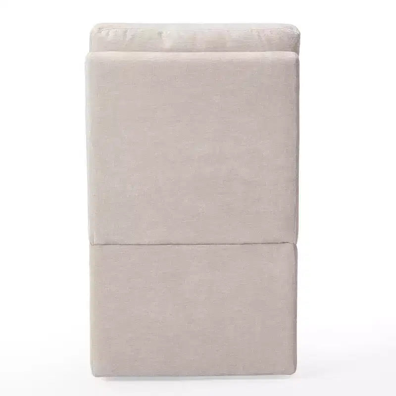 Chaises de salle à manger sans accoudoirs WestinTrends Soho Modern en chenille rembourrée avec roulettes (lot de 2), Taupe