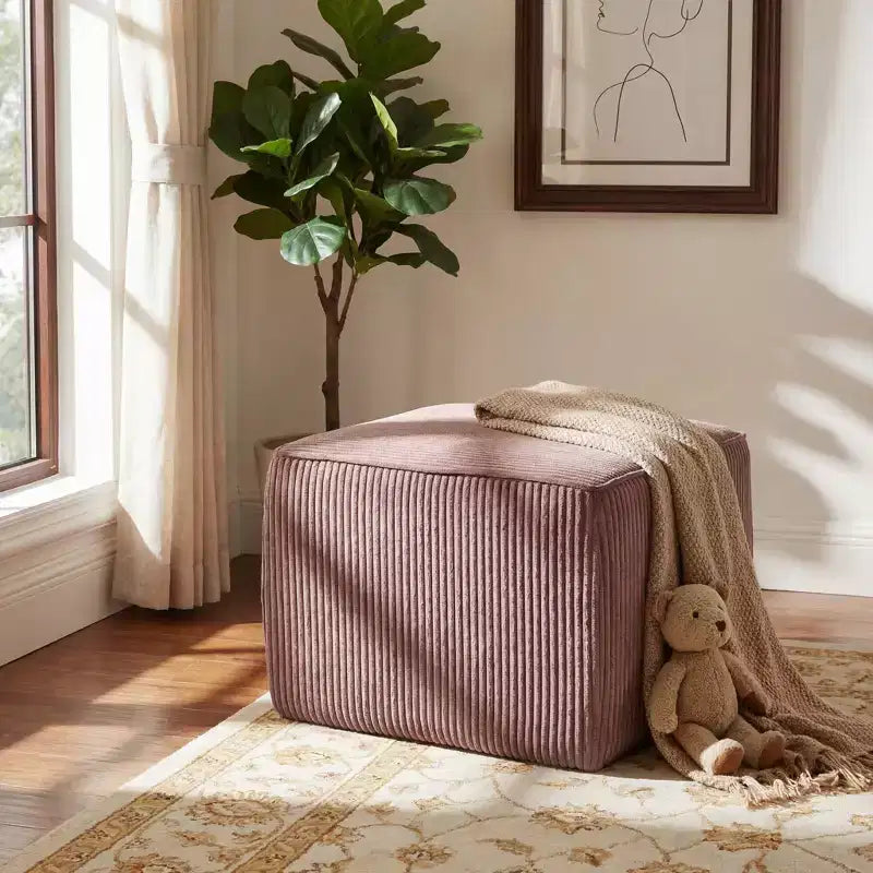 Christopher Knight Home Steve Ottoman carré d'appoint moderne rembourré
