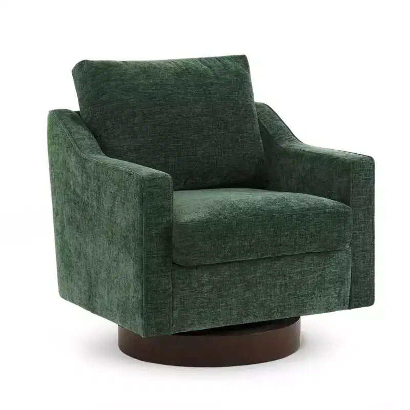 Karl Home Chenille Living Room Swivel Barrel Accent Chair