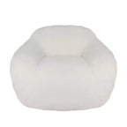 Fauteuil poire Okak Easy Clean avec dossier épais et accoudoirs, fauteuil poire lounge avec tissu résistant à l'eau, canapé de sol pour salon et chambre