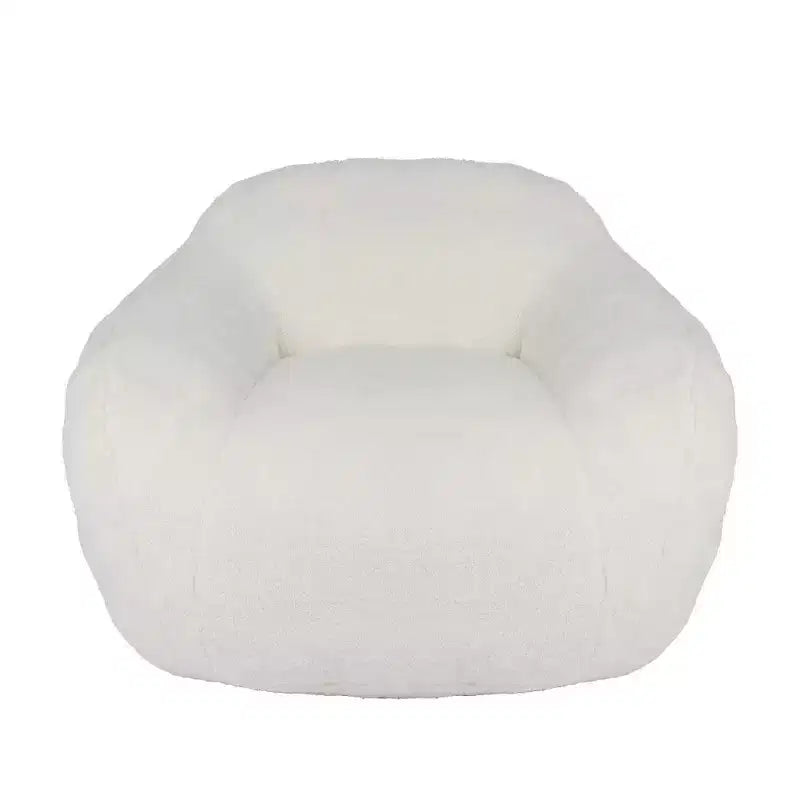 Fauteuil poire Okak Easy Clean avec dossier épais et accoudoirs, fauteuil poire lounge avec tissu résistant à l'eau, canapé de sol pour salon et chambre