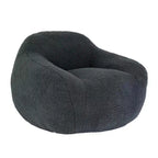 Fauteuil poire Okak Easy Clean avec dossier épais et accoudoirs, fauteuil poire lounge avec tissu résistant à l'eau, canapé de sol pour salon et chambre