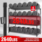 COZONY 73 Étagère de Rangement Robuste, Capacité de 1200 kg, Étagères de Rangement Ajustables à 4 Niveaux avec Roues et Pieds, Garage, Garde-manger, Cuisine