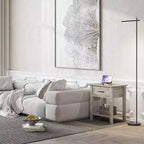 Tables de chevet à 2 niveaux, lot de 2, avec tiroir de rangement, tables d'appoint modernes pour petits espaces, tables d'appoint multifonctionnelles pour chambre et salon
