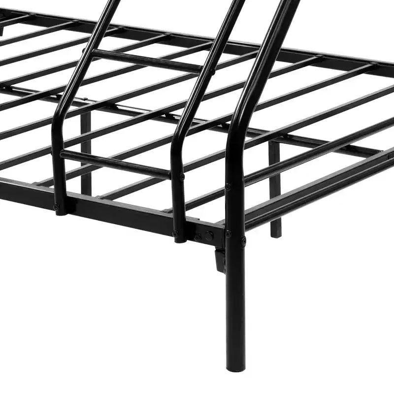 MAYEERTY Lit Superposé en Métal Robuste Double sur Lit Double avec Barrière de Sécurité Renforcée et Échelle Inclinée pour Chambre d'Enfant
