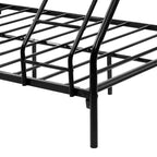 MAYEERTY Lit Superposé en Métal Robuste Double sur Lit Double avec Barrière de Sécurité Renforcée et Échelle Inclinée pour Chambre d'Enfant