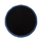 TUYOHW Pouf moderne avec plateau en verre, table basse ronde en velours touffeté avec capitonnage en losange, tabouret pour salon, chambre à coucher