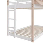 Lit superposé cabane Child Craft pour enfants, lit superposé Montessori bas en bois, échelle d'accès facile à la couchette supérieure