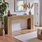 Lantine - Console de ferme de 160 cm, table de canapé en bois avec rangement, meuble d'entrée étroit et long pour couloir et salon