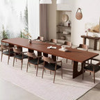 Table à manger, bureau d'ordinateur, bureau moderne, poste de travail en bois, plateau épaissi et base robuste, convient aux cuisines, bureaux et maisons