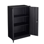 VIYET 41.97H Armoire de rangement métallique pliante, classeur avec portes verrouillables et étagère réglable, noir