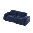 Canapé sectionnel moderne Cloud, petit canapé 2 places en tissu velours doux et éponge haute densité 32D pour salons ou appartements-Panipeachy