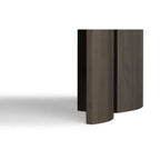 Table gigogne contemporaine ronde 2 pièces en bois de manguier massif Darah de 81 cm de large, entièrement assemblée