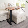 Home Imports Emporium Table de lit réglable avec roulettes, support robuste pour ordinateur portable avec chargement USB et Type-C, porte-gobelet