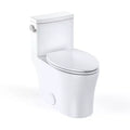 Dual Elongated Commercial Toilet. 16 Comfort Height w/ Soft Close Seat. White
