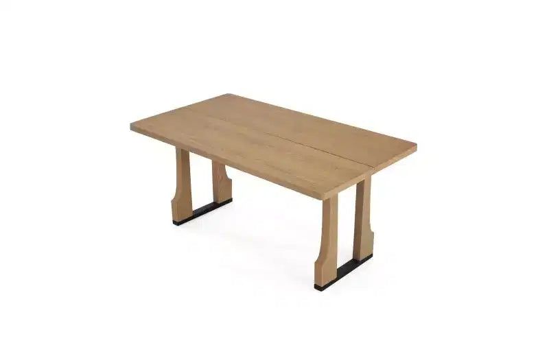 TUYOHW 63 Table de salle à manger rectangulaire pour 6-8 personnes, table de cuisine de style campagnard avec cadre en bois massif pour salon, résistante aux rayures et à l'eau
