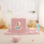 Canapé de jeu modulaire 12 pièces pour enfants, canapé sectionnel créatif pour salle de jeux et chambre à coucher, canapé pour tout-petits pour dormir, lire et jouer imaginatif