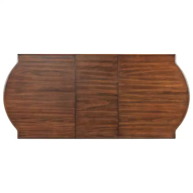 Ensemble table à manger extensible en bois avec banc, ensemble de table de cuisine 6 pièces avec rallonge amovible et 4 chaises de salle à manger rembourrées, beige, expresso