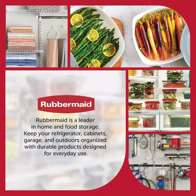 Kit d'organisation de placard DIY personnalisé Rubbermaid Configurations de 4 à 8 pieds, blanc