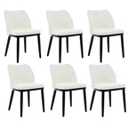 Chaises de Salle à Manger Lot de 6. Chaises de Cuisine Rembourrées avec Assise Capitonnée et Pieds en Bois pour Cuisine. Salle à Manger. Restaurant. Café.
