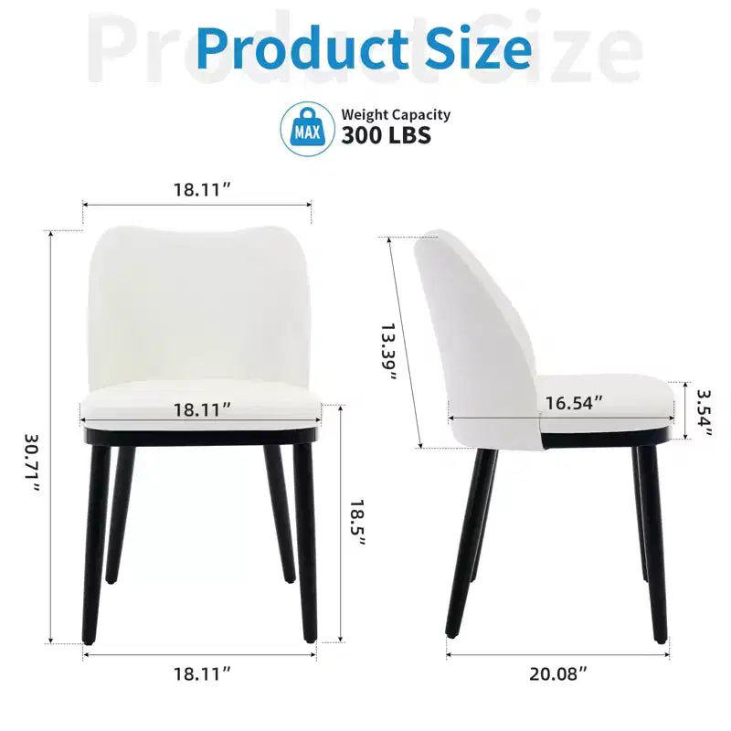 Chaises de Salle à Manger Lot de 6. Chaises de Cuisine Rembourrées avec Assise Capitonnée et Pieds en Bois pour Cuisine. Salle à Manger. Restaurant. Café.