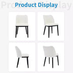 Chaises de Salle à Manger Lot de 6. Chaises de Cuisine Rembourrées avec Assise Capitonnée et Pieds en Bois pour Cuisine. Salle à Manger. Restaurant. Café.