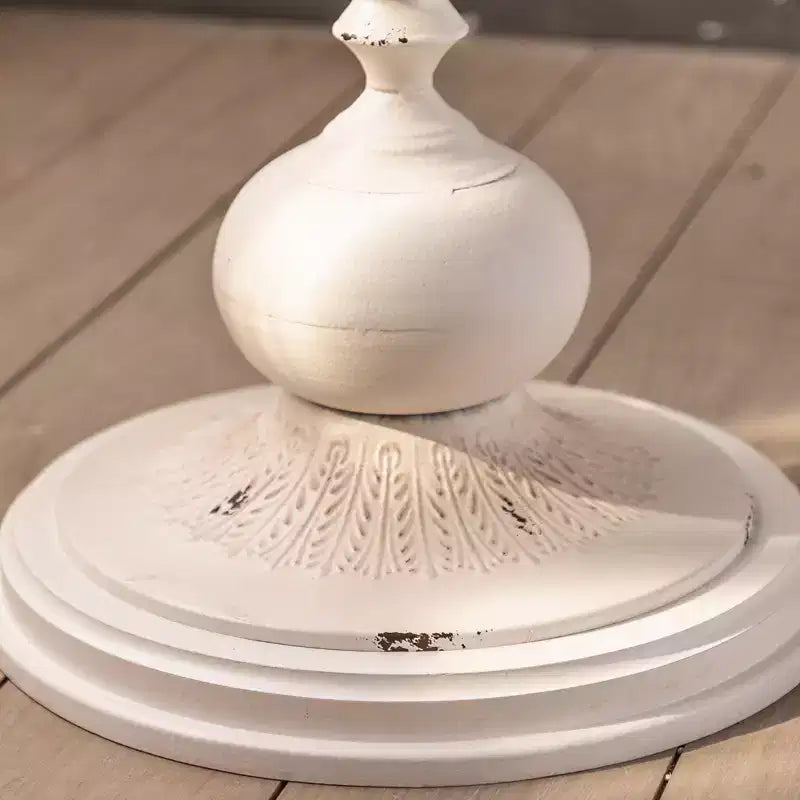 Table d'appoint sur pied noire et blanche Maxax