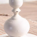 Table d'appoint sur pied noire et blanche Maxax